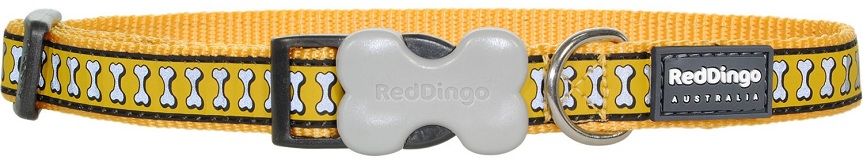 Žlutý reflexní obojek pro psy 41-63 cm